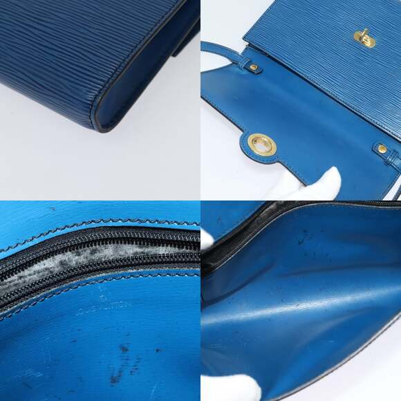 LOUIS VUITTON Epi Pochette Arche Shoulder Bag Blue M52575 - Picture 11 of 12